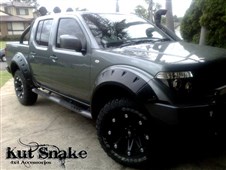 Plastové lemy Kut Snake Nissan Navara D40, 75mm