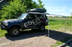 Střešní expediční roleta (markýza), rozměr 2,5 x 2m, TYP2