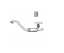 Zadní díl výfuku Nissan Patrol Y61, 3.0, 5dv.