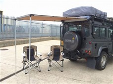 Střešní expediční roleta (markýza), délka 1,25 x 2m