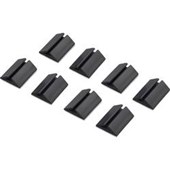 Samolepící držák kabelu, 2.50 do 3.50 mm, černá, 8 ks