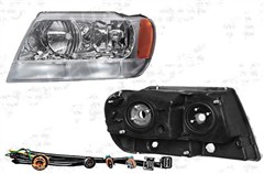 Světlomet levý,úplný  55155943af Jeep Grand Cherokee