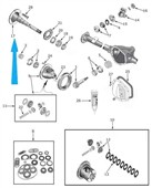 Poloosa zadní levá i pravá 5018393AA Jeep Cherokee XJ 