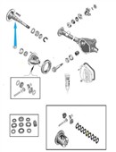 Poloosa pravá délka 743mm 4856332 Jeep Grand Cherokee ZJ 