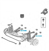 Spodní ovládací rameno přední nápravy 52088217 Jeep Grand Cherokee WJ 