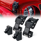 Hliníkové zámky kapoty Jeep Wrangler JK a JL