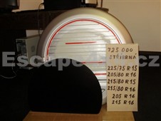 Kryt rezervy EGR stříbrný 75cm Kryt rezervy EGR stříbrný 75cm