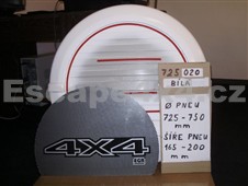 Kryt rezervy EGR bílý 75cm