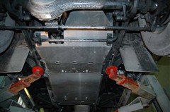 Ocelový kryt převodovky a přídavné převodovky Land Rover Defender 90/110 Ocelový kryt převodovky a přídavné převodovky Land Rover Defender 90/110