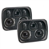 Přední lampy JW Speaker 7x5" černé Jeep Cherokee XJ