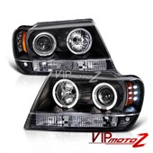 Přední čirá světla black Jeep Grand Cherokee WJ (99-04) Přední čirá světla black Jeep Grand Cherokee WJ (99-04)