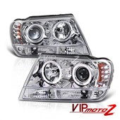 Přední čirá světla chrom Jeep Grand Cherokee WJ (99-04) Přední čirá světla chrom Jeep Grand Cherokee WJ (99-04)
