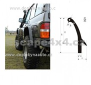 Gumové lemy nad kola vzor 50