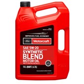 MOTORCRAFT Synthetic Blend; SAE 5W-20; 5 Quart