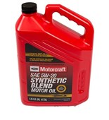 MOTORCRAFT Premium Synthetic Blend; SAE 5W-20; 5 Quart MOTORCRAFT Premium Synthetic Blend; SAE 5W-20; 5 Quart