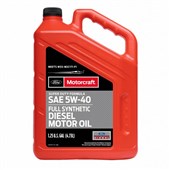 MOTORCRAFT Full Synthetic Diesel; SAE 5W-40; 5 Quart
