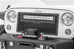 Přední maska - gril s LED lampou Rough Country Jeep Wrangler JK