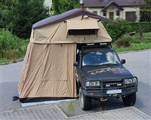 Střešní autostan Escape 190 cm s vestibulem pro 5 osob Long Střešní autostan Escape 190 cm s vestibulem pro 5 osob Long