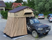 Střešní autostan Escape 160 cm s vestibulem pro 4 osoby Long Střešní autostan Escape 160 cm s vestibulem pro 4 osoby Long