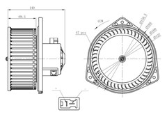 Ventilátor topení Nissan Patrol Y61 Ventilátor topení Nissan Patrol Y61