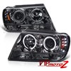 Přední čirá černá světla Jeep Grand Cherokee WJ (99-04)