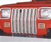 Chromované vložky chladiče Smittybilt Jeep Wrangler YJ